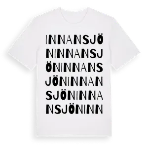 Innansjön ordlek t-shirt – ekologisk bomull t-shirt från Pinshirt