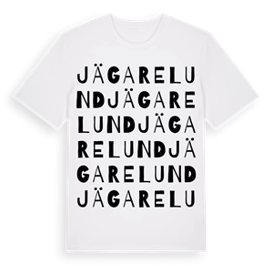 Jägarelund ordlek t-shirt – ekologisk bomull t-shirt från Pinshirt