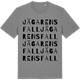 Mid Heather Gray t-shirt med Jägarens fall ordlek t-shirt