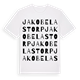 Jakob Elas torp ordlek t-shirt