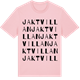 Pink Cotton t-shirt med Jaktvillan ordlek t-shirt
