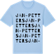 Blue Soul t-shirt med Jan-Petters ordlek t-shirt