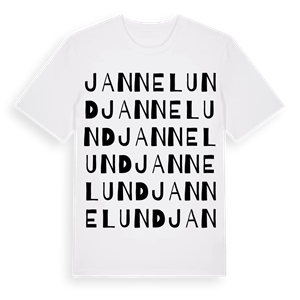 Jannelund ordlek t-shirt – ekologisk bomull t-shirt från Pinshirt