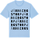 Blue Soul t-shirt med Järnbergstorp ordlek t-shirt