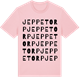 Pink Cotton t-shirt med Jeppetorp ordlek t-shirt