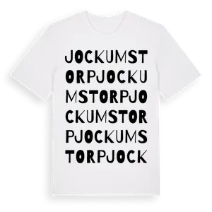 Jockumstorp ordlek t-shirt – ekologisk bomull t-shirt från Pinshirt