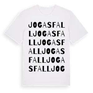 Jogasfall ordlek t-shirt – ekologisk bomull t-shirt från Pinshirt