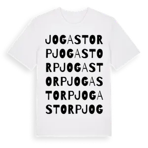 Jogastorp ordlek t-shirt – ekologisk bomull t-shirt från Pinshirt