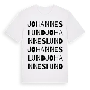 Johanneslund ordlek t-shirt – ekologisk bomull t-shirt från Pinshirt