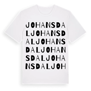 Johansdal ordlek t-shirt – ekologisk bomull t-shirt från Pinshirt