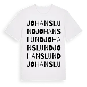 Johanslund ordlek t-shirt – ekologisk bomull t-shirt från Pinshirt