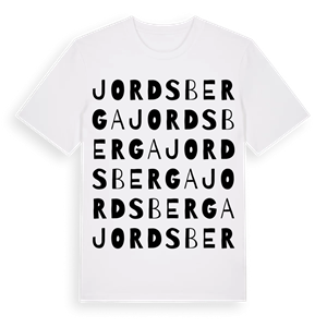 Jordsberga ordlek t-shirt – ekologisk bomull t-shirt från Pinshirt