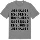 Mid Heather Gray t-shirt med Jörns ordlek t-shirt