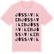 Pink Cotton t-shirt med Jössaviken ordlek t-shirt