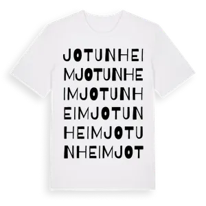 Jotunheim ordlek t-shirt – ekologisk bomull t-shirt från Pinshirt