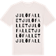 Vintage White t-shirt med Julöfallet ordlek t-shirt