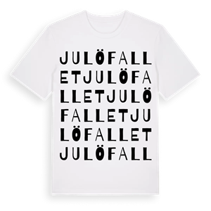Julöfallet ordlek t-shirt – ekologisk bomull t-shirt från Pinshirt