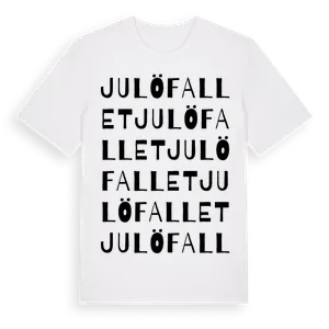 Julöfallet ordlek t-shirt – ekologisk bomull t-shirt från Pinshirt