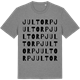 Mid Heather Gray t-shirt med Jultorp ordlek t-shirt