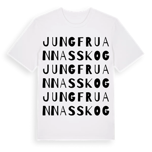 Jungfru Annas skog ordlek t-shirt – ekologisk bomull t-shirt från Pinshirt