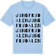 Blue Soul t-shirt med Jungfrudalen ordlek t-shirt