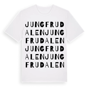 Jungfrudalen ordlek t-shirt – ekologisk bomull t-shirt från Pinshirt