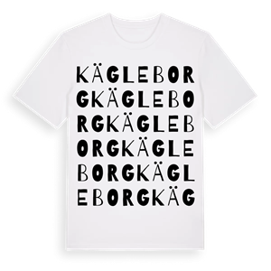 Kägleborg ordlek t-shirt – ekologisk bomull t-shirt från Pinshirt
