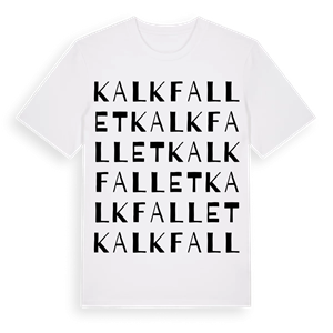 Kalkfallet ordlek t-shirt – ekologisk bomull t-shirt från Pinshirt