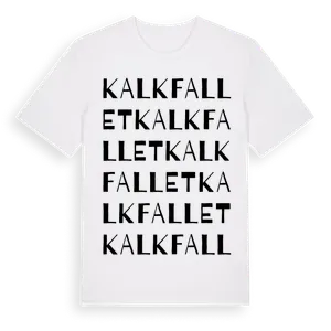 Kalkfallet ordlek t-shirt – ekologisk bomull t-shirt från Pinshirt