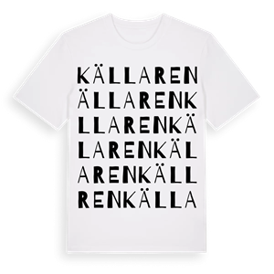 Källaren ordlek t-shirt – ekologisk bomull t-shirt från Pinshirt
