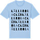 Blue Soul t-shirt med Källbrobacken ordlek t-shirt