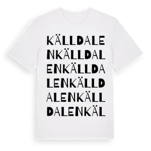Källdalen ordlek t-shirt – ekologisk bomull t-shirt från Pinshirt