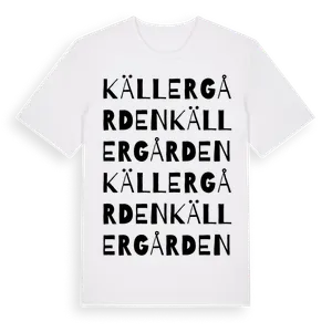 Källergården ordlek t-shirt – ekologisk bomull t-shirt från Pinshirt