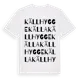 White t-shirt med Källhygge Källa ordlek t-shirt