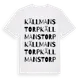 White t-shirt med Källmanstorp ordlek t-shirt