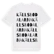 White t-shirt med Källsbodalarna ordlek t-shirt