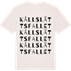 Vintage White t-shirt med Kållslättsfallet ordlek t-shirt