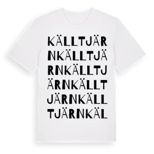 Källtjärn ordlek t-shirt – ekologisk bomull t-shirt från Pinshirt