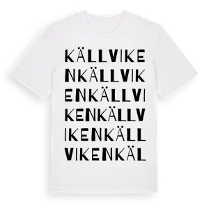 Källviken ordlek t-shirt – ekologisk bomull t-shirt från Pinshirt