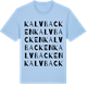 Blue Soul t-shirt med Kalvbacken ordlek t-shirt