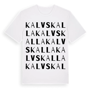 Kalvskalla ordlek t-shirt – ekologisk bomull t-shirt från Pinshirt