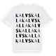 Kalvskalla ordlek t-shirt