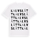 Kalvslätt ordlek t-shirt