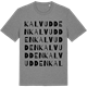 Mid Heather Gray t-shirt med Kalvudden ordlek t-shirt