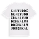 Kalvudden ordlek t-shirt