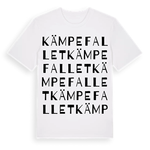 Kämpefallet ordlek t-shirt – ekologisk bomull t-shirt från Pinshirt