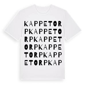 Kappetorp ordlek t-shirt – ekologisk bomull t-shirt från Pinshirt