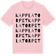 Pink Cotton t-shirt med Kapplatorpet ordlek t-shirt