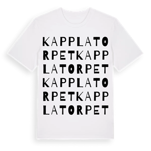 Kapplatorpet ordlek t-shirt – ekologisk bomull t-shirt från Pinshirt