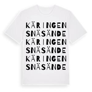 Käringens näsände ordlek t-shirt – ekologisk bomull t-shirt från Pinshirt
